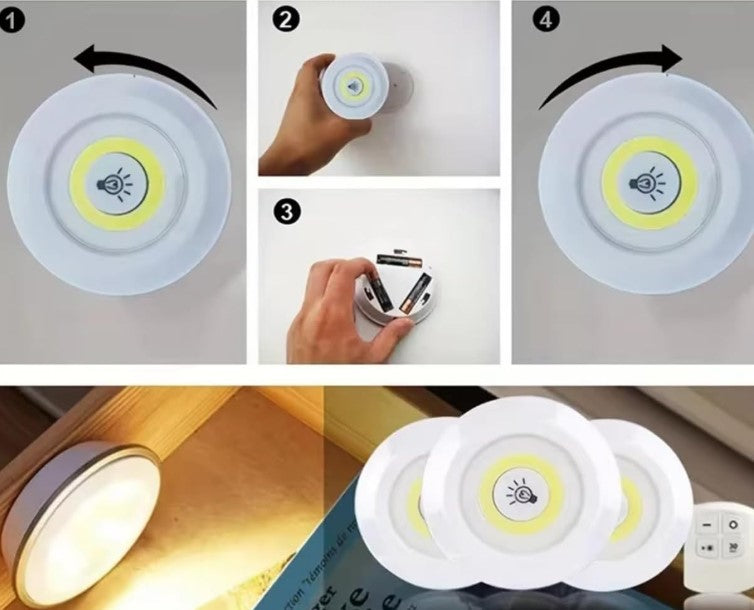 Set 3 Luces Led inalambricas