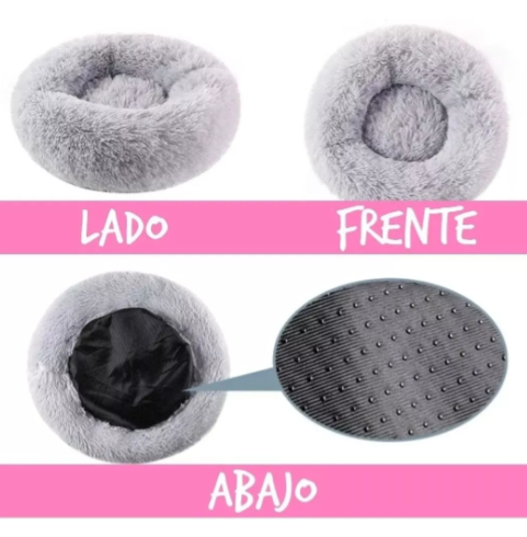 Cama Perro Mascota Antiestres Felpa Talla S y M